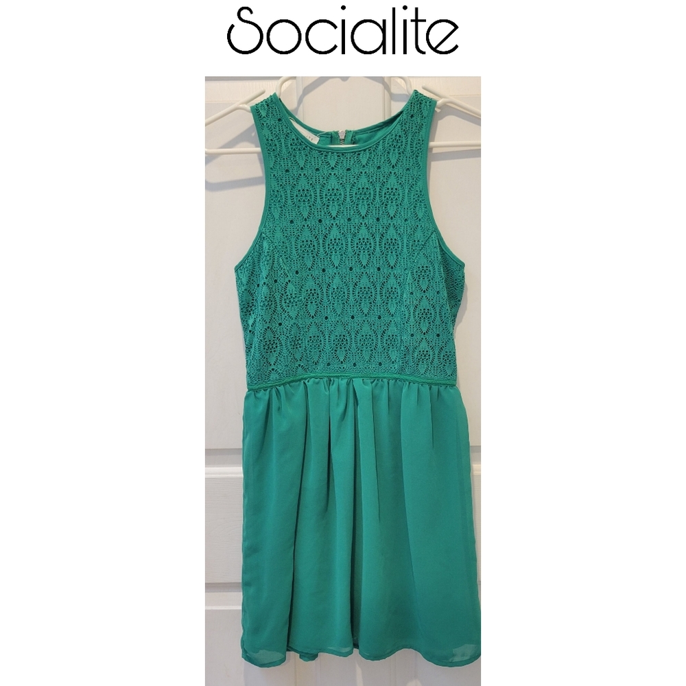 Socialite Green Summer Dress